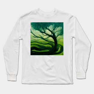 Paint Of abstract tree Long Sleeve T-Shirt